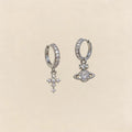 Bone Small Versatile Butterfly Design Pin Stud Earrings - 21#-1-Zircon Cross MegaBDM
