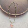 Beaded For Cartoon Cute Bowknot Clavicle Chain Necklace - Crown MegaBDM