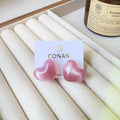Women's Retro Blooming Acrylic Curved For Simple Stud Earrings - 16# MegaBDM