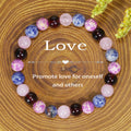 Tigereye Natural Stone Beaded Crystal Unisex Bracelet - LY23 MegaBDM