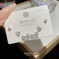 One Card Three Pairs Of Ear Sterling Sier Needle Rings - K361 Gold Plating MegaBDM