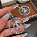 Luxury High-grade Fashion Classic Style Ear Clip Circle Rhinestone Female Earrings MegaBDM