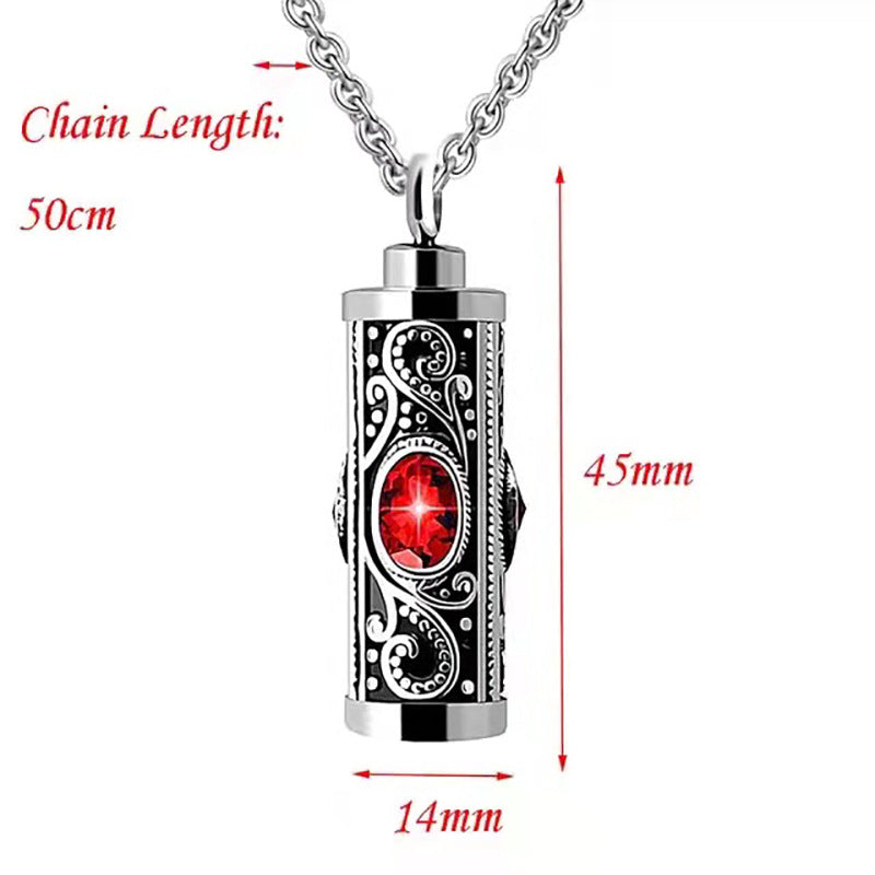 Birthday Stone Cinerary Can Be Opened With Diamond Pendants MegaBDM