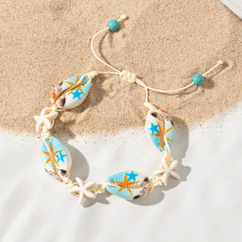 Holiday Ocean Style Cartoon Shell Design Starfish Necklaces - 22101403-Starfish / Shell Turquoise MegaBDM