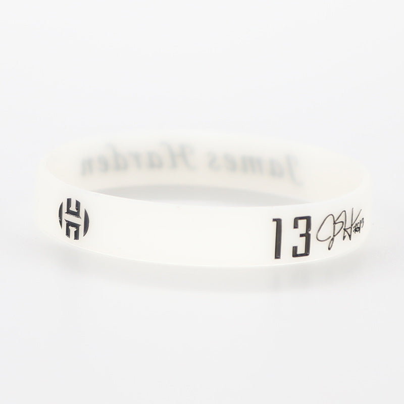Star Black Mamba James Curry Letter Bracelet - B- Harden-Luminous White and Black MegaBDM
