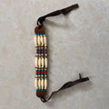 Women's Bohemian Indian Adult Primary Color Wooden Necklace - Blue and Red MegaBDM
