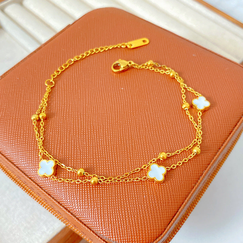 Light Luxury Micro Inlaid Zircon Woven Wire Mesh Fashion Temperament Bracelet - B342 MegaBDM