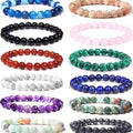 Women's & Men's Mm Natural Gemstone Outdoor Yoga Stretch Beads Bracelet MegaBDM
