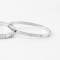 Buckle Wide Narrow Version Of Gold Titanium Steel Bracelets - Buckle 4mm Silver without Diamond / No. 15 MegaBDM