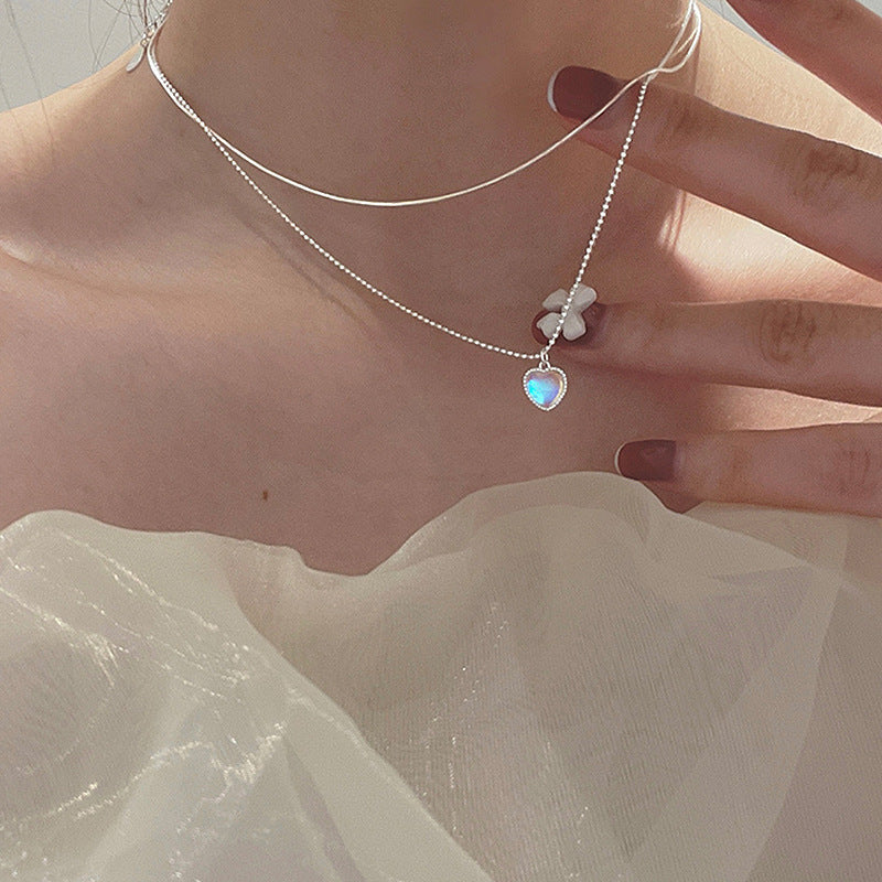 Women's Golden Bean Clavicle Chain Light Luxury Necklaces - MY30048 MegaBDM