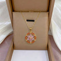 Design Rotating Bauhinia Zircon Flower Gas Clavicle Chain Necklace - 11 MegaBDM