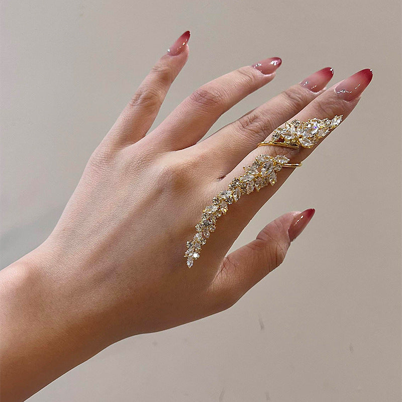 Leaves Open Exaggerated Personalized Design Sense Rings MegaBDM