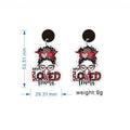 Holiday Mother's Day Acrylic Mother Rainbow Earrings - D30 MegaBDM