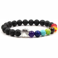 Holiday Gift Beaded Adjustable Foot Volcanic Rock Obsidian Turquoise Dog's Bracelets - Volcanic Rock Colorful Dog's Paw Bracelet MegaBDM