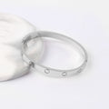 Buckle Wide Narrow Version Of Gold Titanium Steel Bracelets - Buckle 6mm Silver without Diamond / No. 19 MegaBDM
