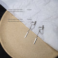 Women's Asymmetric Tassel Ear Clip One-piece Design Light Luxury Earrings - As Main Image One-Pair Package Ear Clip MegaBDM