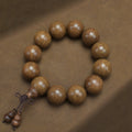 Men's Loose Round Beads Pieces Prayer Silkwood Bracelets - 20mm * 12 PCs [Gourd Accessories]] MegaBDM