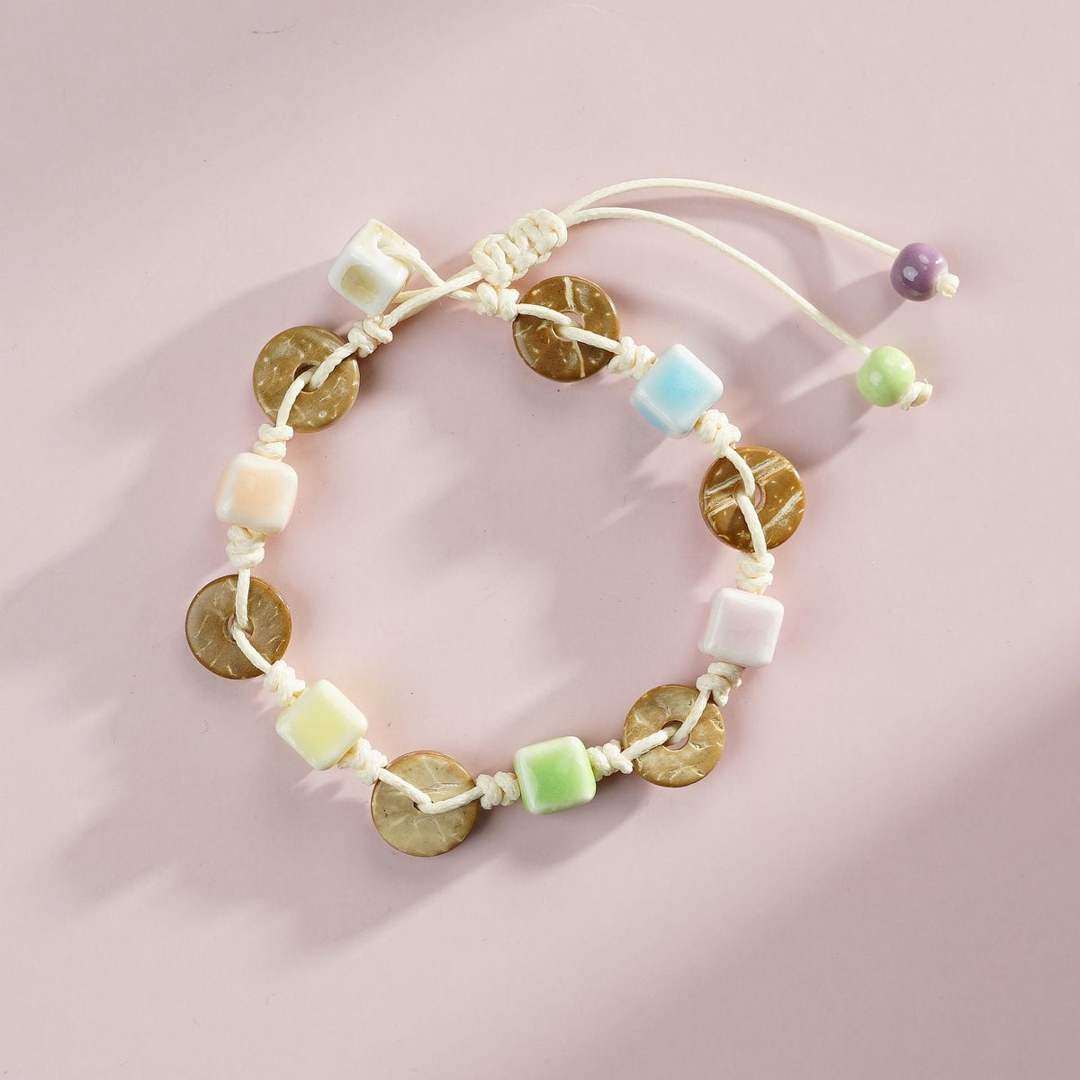 Ceramic Small Bone High-grade Lucky Safe Carrying Strap Bracelet - 1574-02 Meet MegaBDM