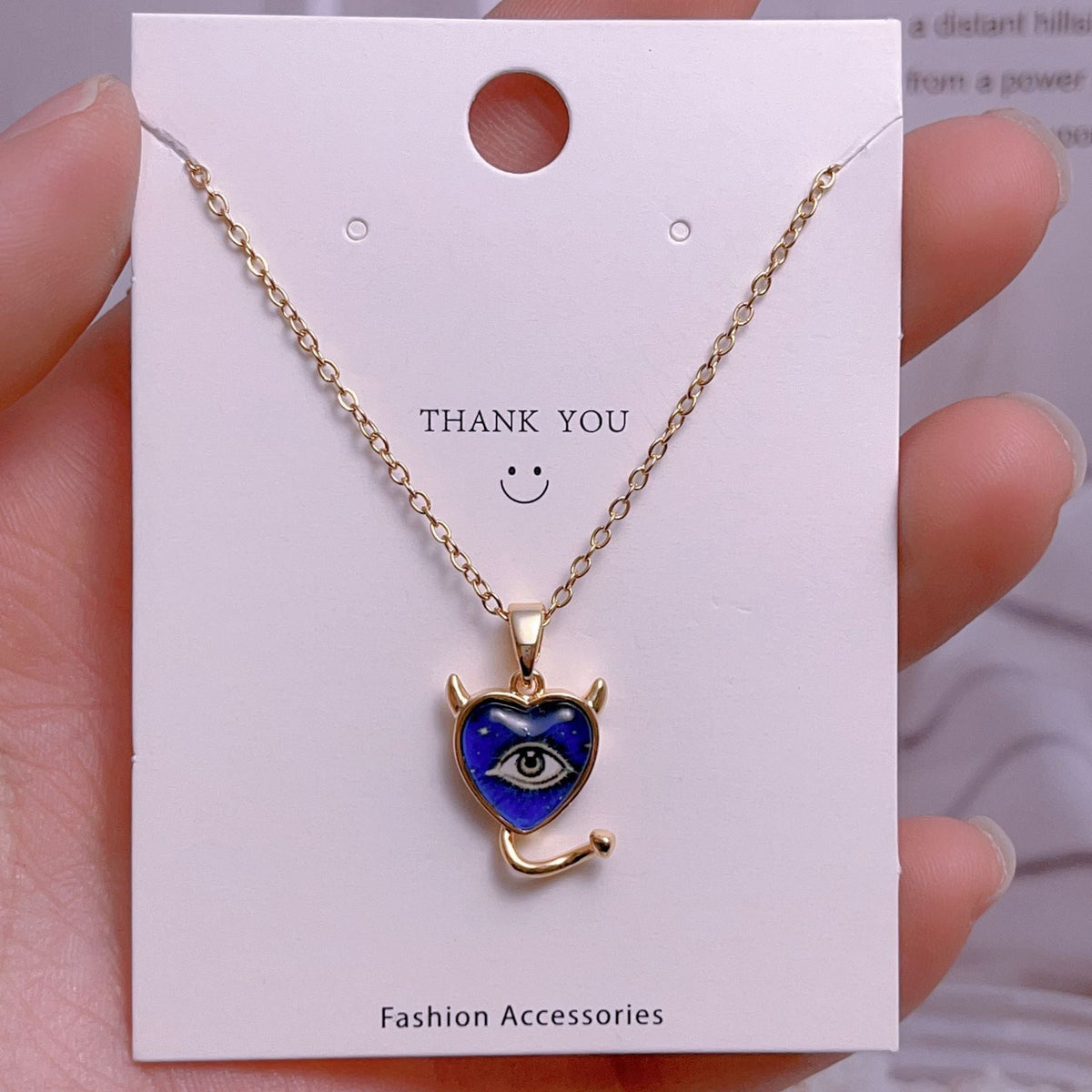 Eye Female Fashion Personality Titanium Steel Clavicle Necklaces - YJ0011 MegaBDM