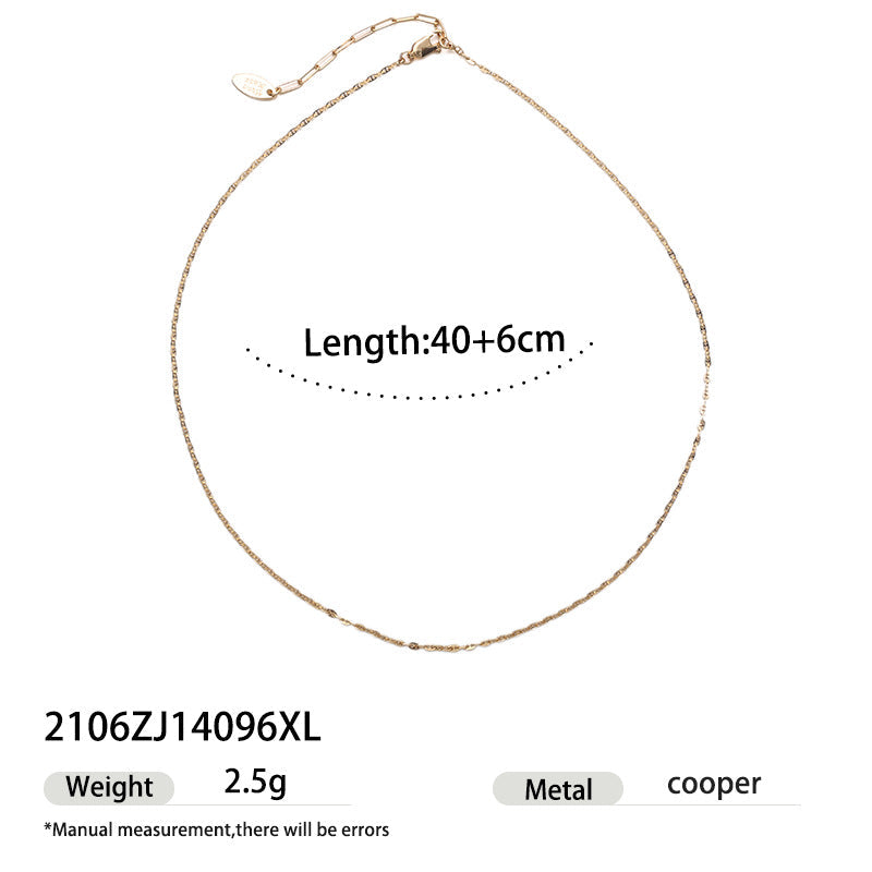 Fashionable Exquisite Twin Light Luxury Green Phantom Natural Real Pearl Necklaces - Thin Chain 2106zj14096xl MegaBDM