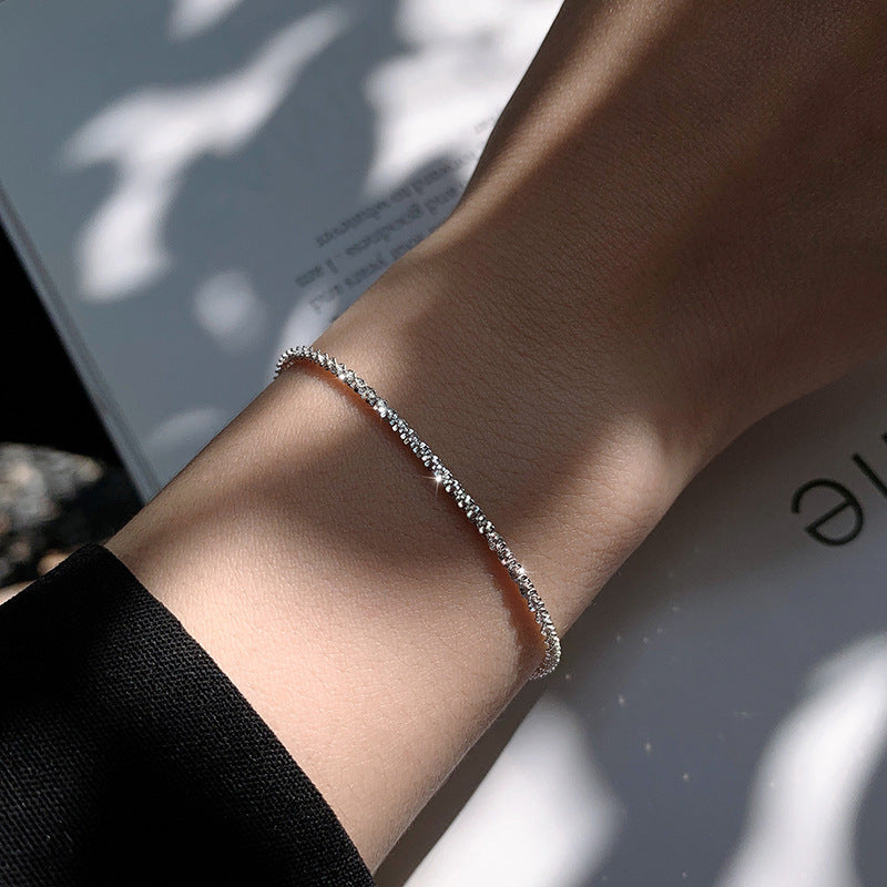 Galaxy Flash Female Light Luxury Minority Design Bracelets - Silver