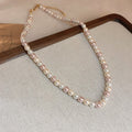 French Laziness Pearl Female Niche High Necklaces - 30# Necklace-Pink-6mm MegaBDM