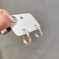 Women's Personality Fashion Trendy Light Luxury High-grade Earrings - 11# Silver Needle-White MegaBDM