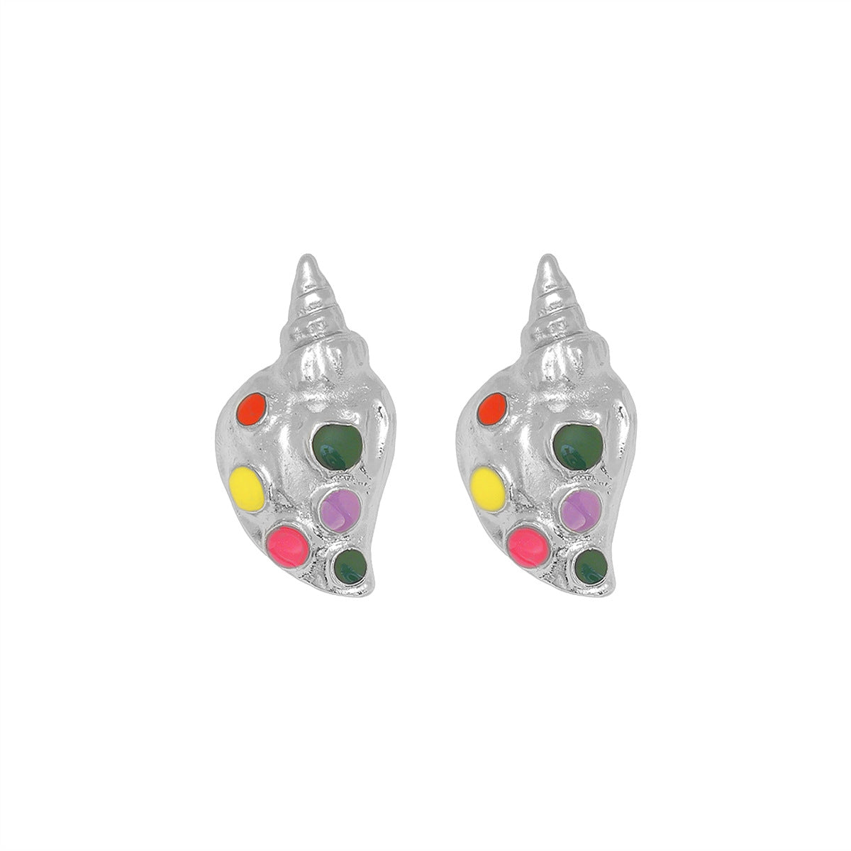 Conch Small Fish Personality Trend Ocean Earrings - E14786 MegaBDM