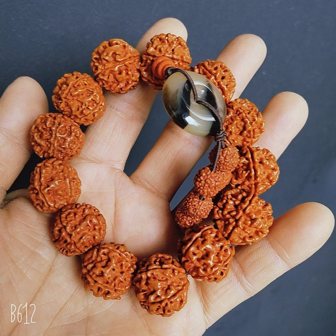 Women's & Men's Bodhi Eighteen Seeds Seed Prayer Beads Buddha Bracelets - King Kong Peace Buckle MegaBDM