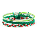 Coast Style Twin Creative Wax Line Hand Weaving Bracelet - Christmas Suit MegaBDM