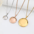 Steel Box Carved Personalized Creative Lucky Necklace MegaBDM