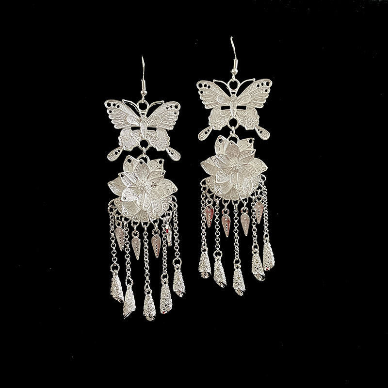 Style Ethnic Retro Minority Design Long Earrings - 357 MegaBDM