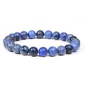 Tigereye White-barked Pine Agate Crystal Stone Bracelets - Blue Pattern MegaBDM