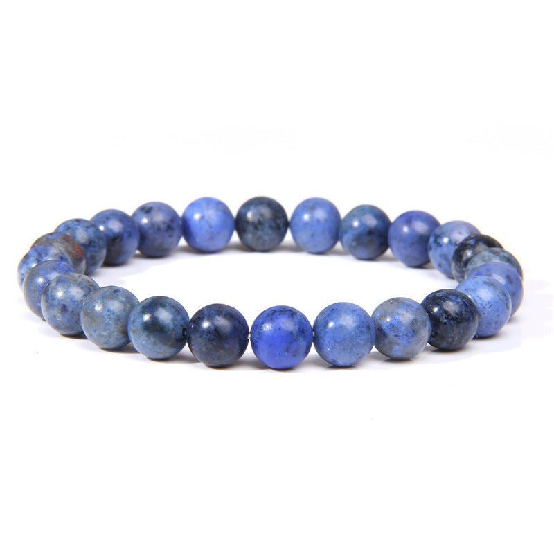 Tigereye White-barked Pine Agate Crystal Stone Bracelets - Blue Pattern MegaBDM