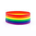 Flag Colorful Silicone Layered World Cup Bracelets - 6 Layers (Red Orange Yellow Green Blue Purple) MegaBDM