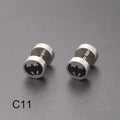 Bilateral Epoxy Titanium Steel Ear Drip Bone Fake Extender Earrings - C11 (One) / Steel Color MegaBDM