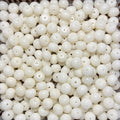 White Jade Bodhi Root Seed Scattered Beads High Throw Bracelet - 6 * * 8mm Apple round MegaBDM