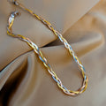 Steel Blade Chain Winding Minimalist Design Clavicle Advanced Necklaces MegaBDM