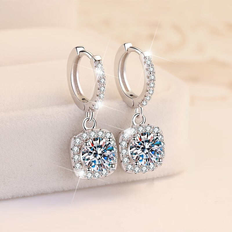 Exquisite Square Bag Ear Clip Full Earrings MegaBDM