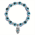 Devil's Eye Resin Round Beads Fatima Pendants - Owl Bracelet MegaBDM