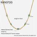 Women's Chain Stainless Steel Waterproof Light Luxury Minority Necklace - NXN372G MegaBDM