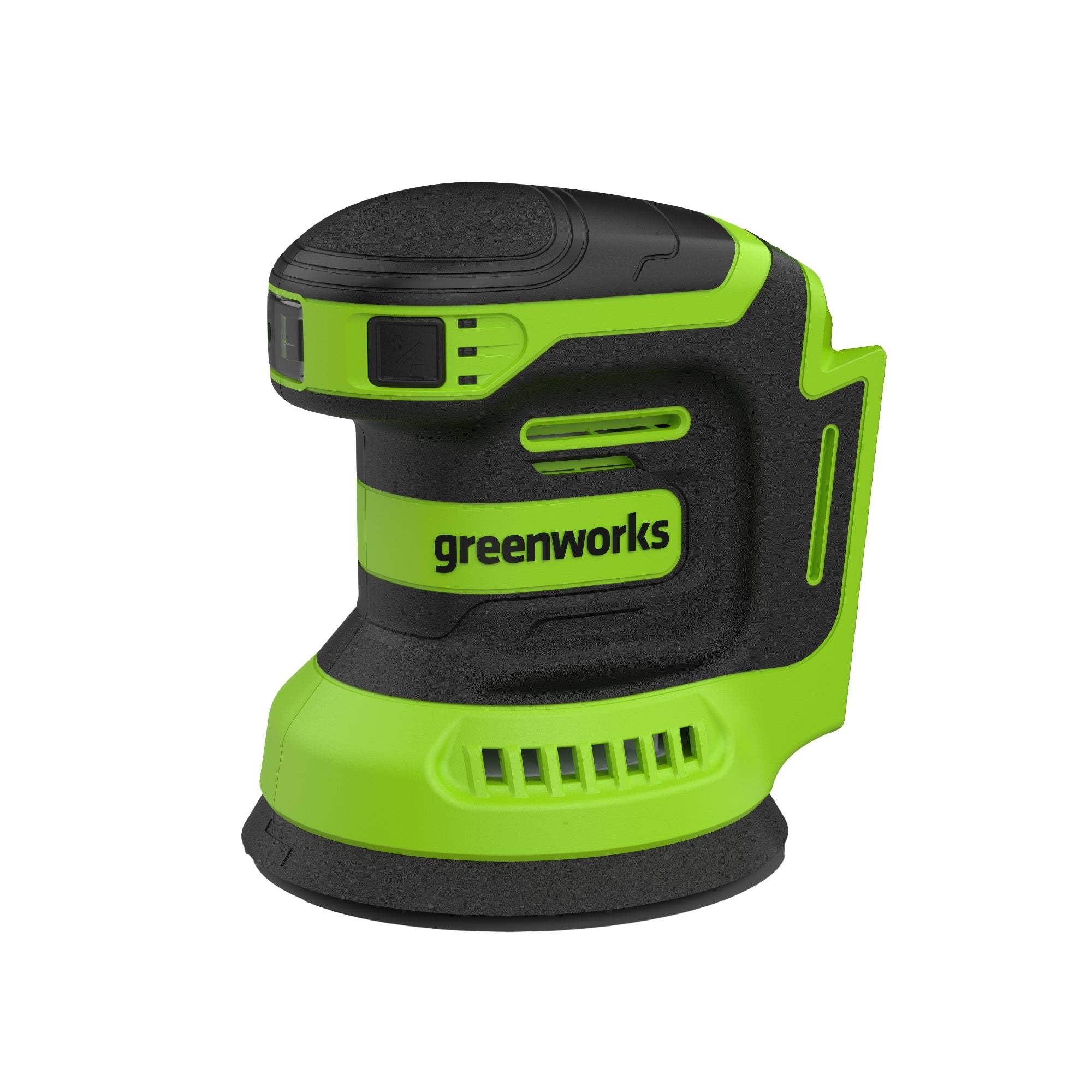 24V PowerAll Orbital Sander, Tool Only, with (3) Pieces of 80 Grit Sanding Paper MegaBDM