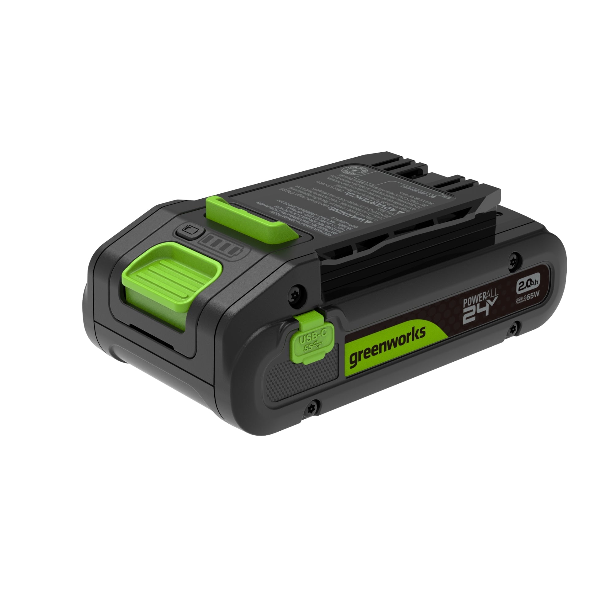 24V PowerAll High Power 2.0 Ah Battery with Bi-Directional 65W USB-C Charging Port MegaBDM