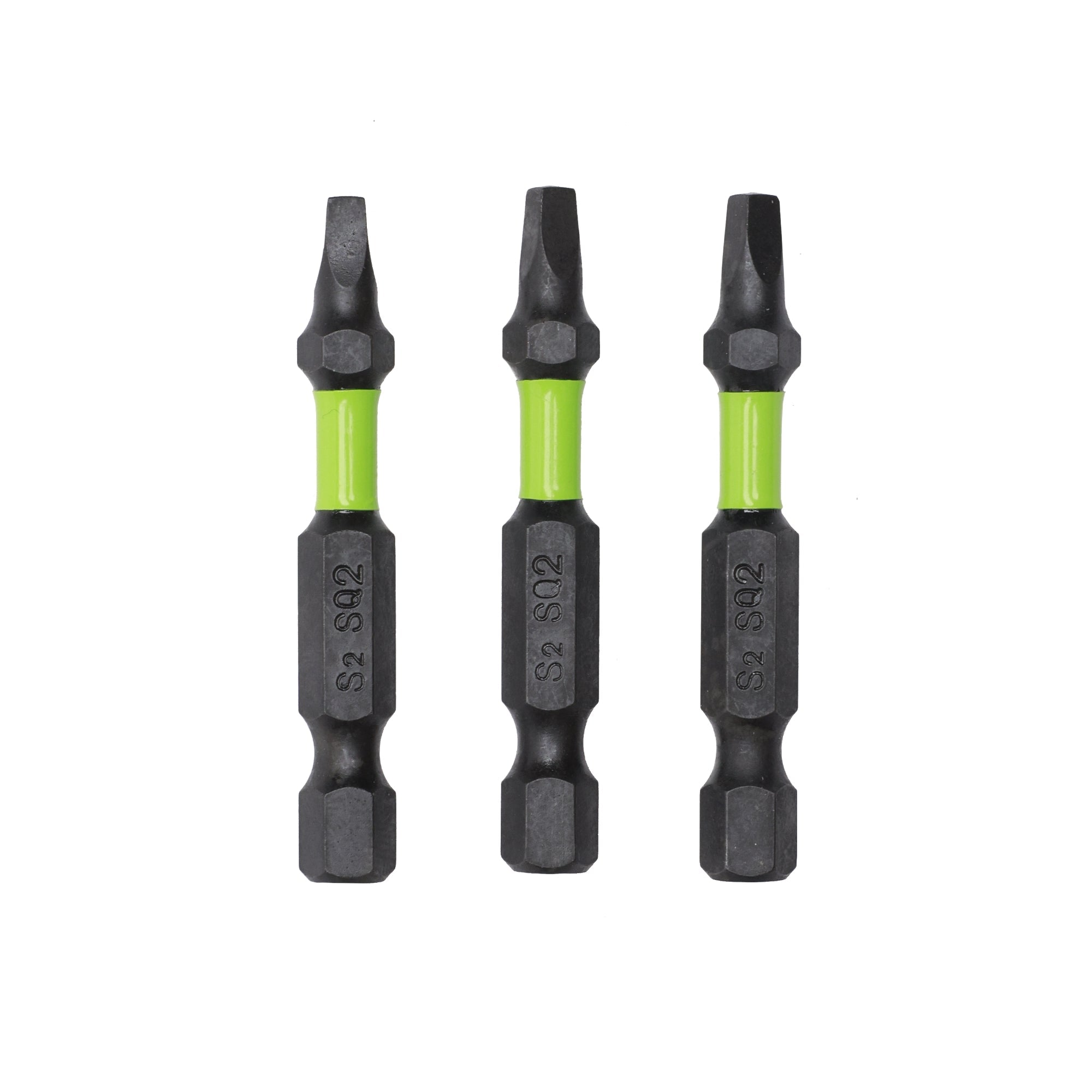 Pro 3-PC S2 2” Impact Rated Bits - Square (#2) MegaBDM