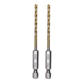 1/8" Drill Bit for Metal, Wood, PVC or more, Impact-Rated, 135˚ Split Point, 1/4" Hex Quick-Connect Base MegaBDM
