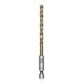 Half Ground 3/16-inch Hex Shank Titanium Drill Bit Set MegaBDM