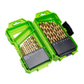 Half Ground 29-PC Titanium High-Speed Steel Index Drill Bit Set MegaBDM