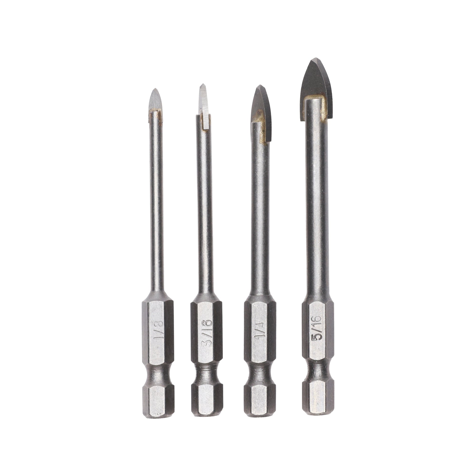 4-PC Glass and Ceramic Bit Set MegaBDM