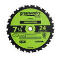 Pro 24-Tooth 7-1/4" Demolition Circular Saw Blade with Construction-Grade Carbide Teeth MegaBDM