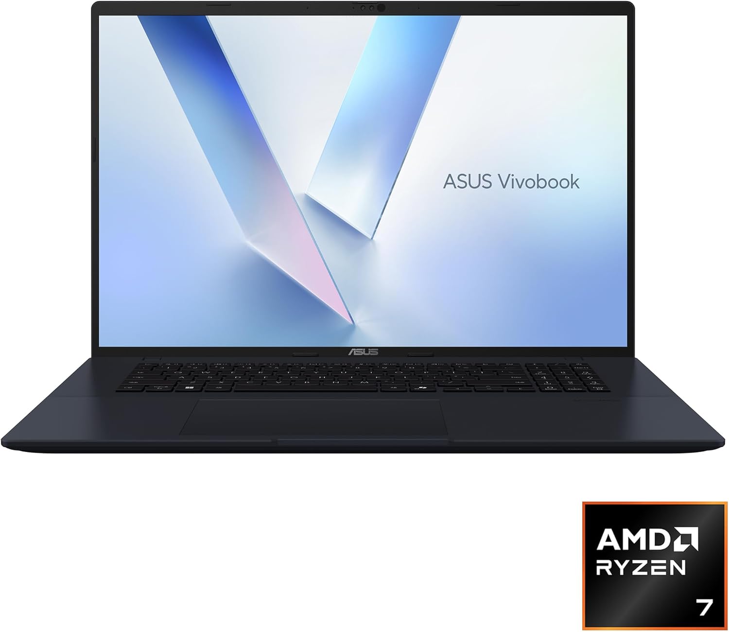 ASUS Vivobook 18 Laptop, 18" WUXGA 144Hz, AMD Ryzen 7 260, XDNA NPU, AMD Radeon, 32GB RAM, 1TB SSD, Quiet Blue (M1807HA-DB79)